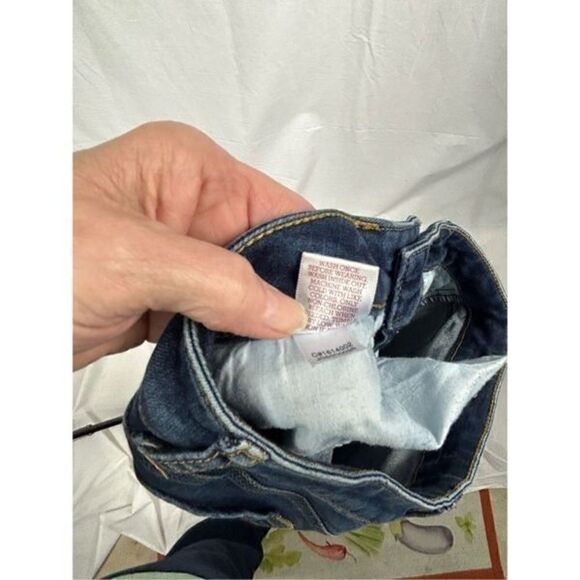 So size 3 Skinny dark blue jeans embroidered back pockets - Picture 3 of 8
